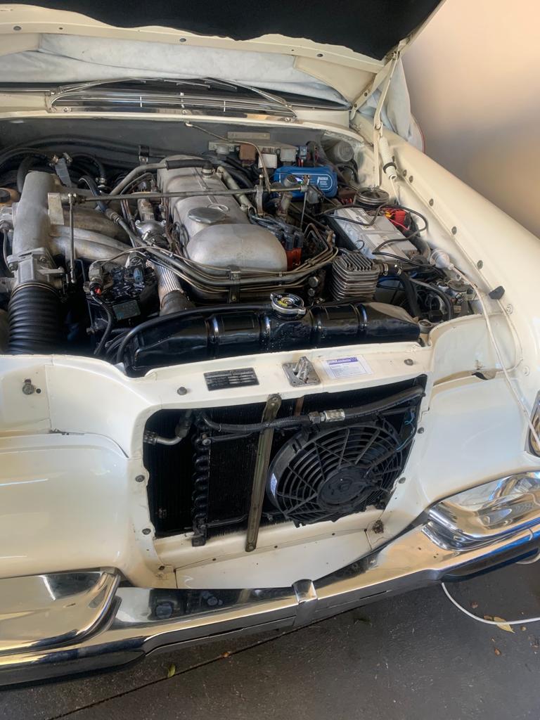 Arthur Tarakjian of North Shore Radiators working on a classic Mercedez-Benz radiator