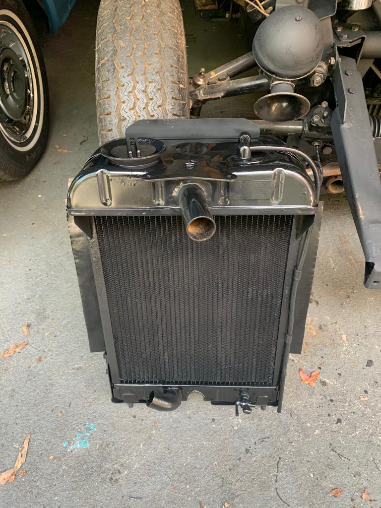 Arthur Tarakjian of North Shore Radiators and brand new classic car radiator