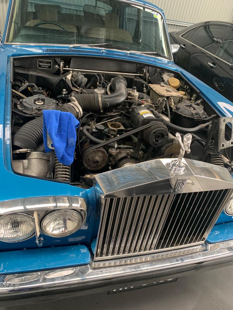 Arthur Tarakjian of North Shore Radiators working on a classic Roll Royce radiator
